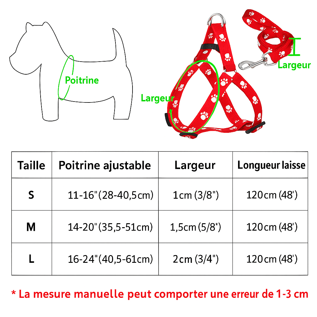 Harnais pour Chien | Design_Simplicité - Chien Trotteur