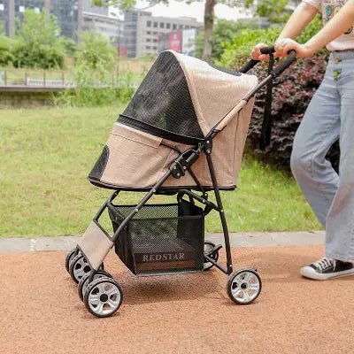Poussette pour Chien - PetStroller™ - Beige - Chien Trotteur