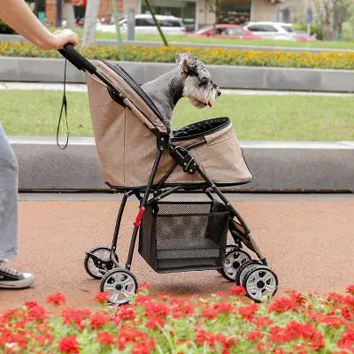 Poussette pour Chien - PetStroller™ - Beige - Chien Trotteur