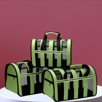 Sac de Transport Chien - MeshPetCarrier™ - Vert - Chien Trotteur