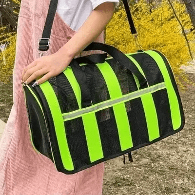 Sac de Transport Chien - MeshPetCarrier™ - Vert - Chien Trotteur