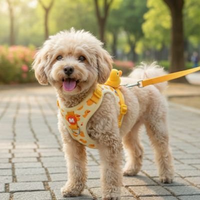 Harnais chiot JAUNE POUSSIN