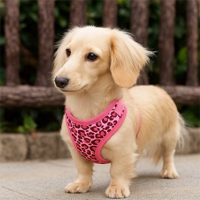 Harnais petit Chien | STYLE - LÉOPARD - Chien Trotteur
