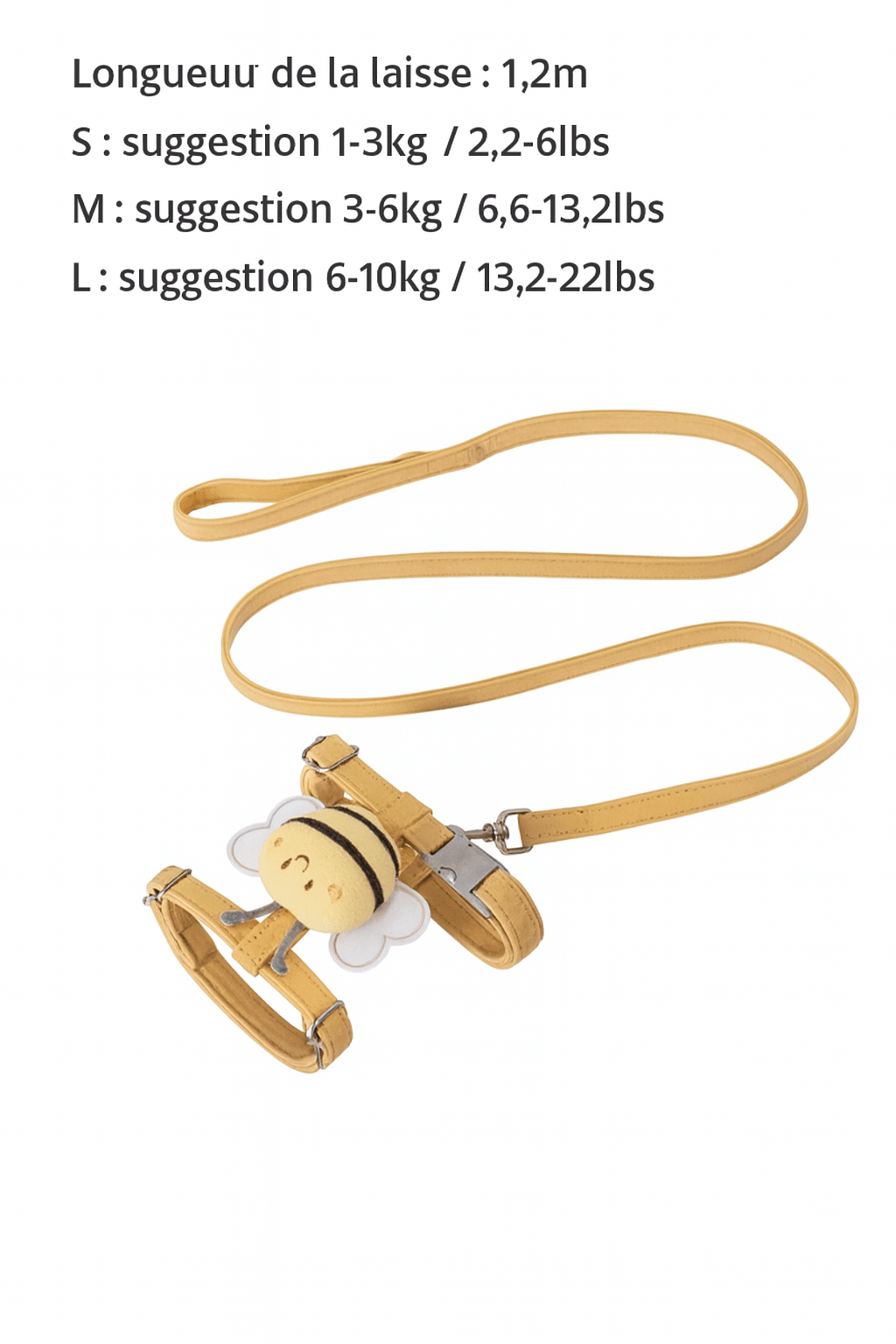 Harnais pour Chien | Design - Abeille - Chien Trotteur