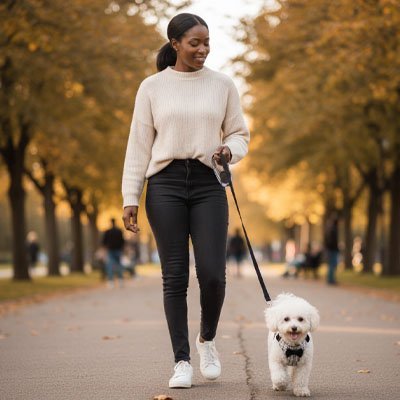 Harnais pour petit Chien | Confort Élégant - Chien Trotteur