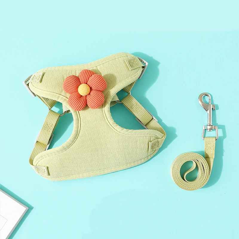 Harnais pour petit Chien | Confort - floral - Chien Trotteur