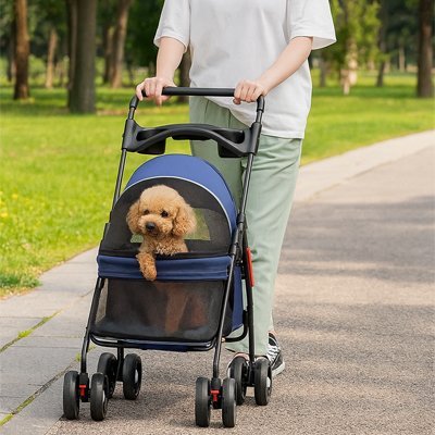 Poussette pour Chien | Confort Pratique - Chien Trotteur