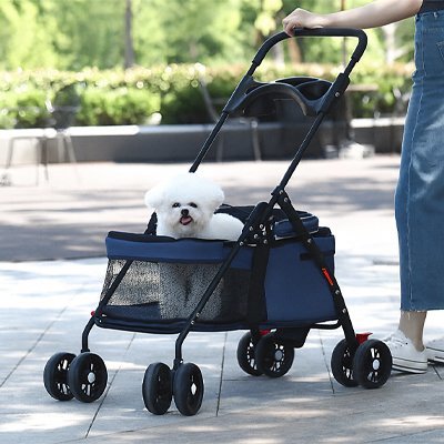 Poussette pour Chien | Confort Pratique - Chien Trotteur