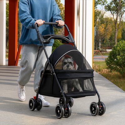 Poussette pour Chien | Confort Pratique - Chien Trotteur