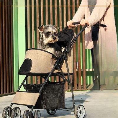Poussette pour Chien - PetStroller™ - Beige - Chien Trotteur