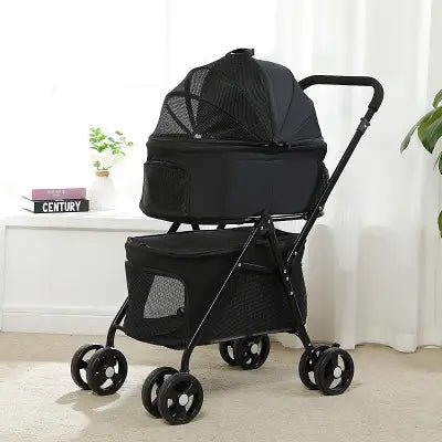 Poussette pour Chien - PetStroller™ - Noir - Chien Trotteur