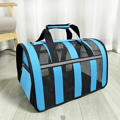 Sac de Transport Chien - MeshPetCarrier™ - Bleu - Chien Trotteur