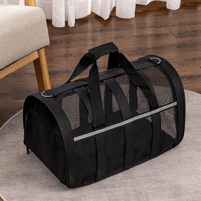 Sac de Transport Chien - MeshPetCarrier™ - Noir - Chien Trotteur