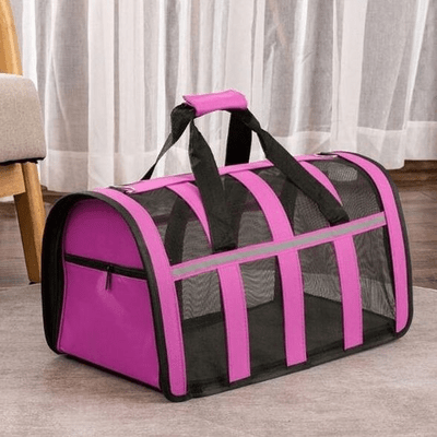 Sac de Transport Chien - MeshPetCarrier™ - Rose - Chien Trotteur