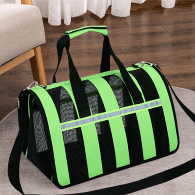 Sac de Transport Chien - MeshPetCarrier™ - Vert - Chien Trotteur